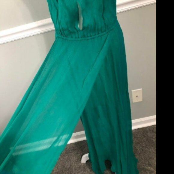 NWT BCBGMaxazria Shelby Silk Crepe Gown Silk Dress Sz XXS - Picture 3 of 8